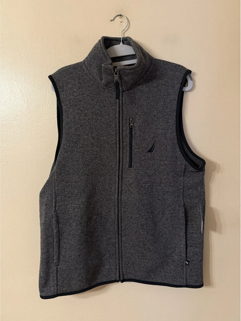 Nautica Performance Fleece Full Zip Vest  Men’s S Gray